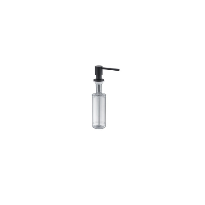 DISPENSADOR JABON COCINA REDONDO ACAB.NEGRO